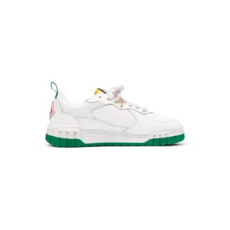 Womens Court White & Green Sneaker