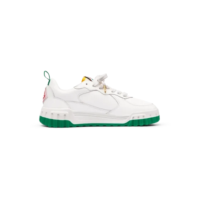 Mens Court White & Green Sneaker Mens Court White & Green Sneaker
