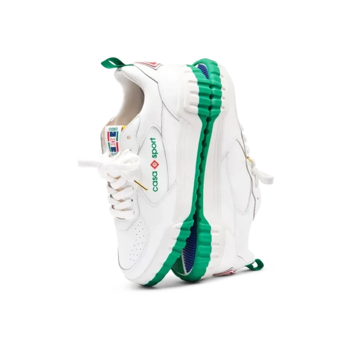 Mens Court White & Green Sneaker Mens Court White & Green Sneaker