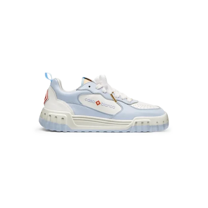Mens Court White & Powder Blue Sneaker Mens Court White & Powder Blue Sneaker