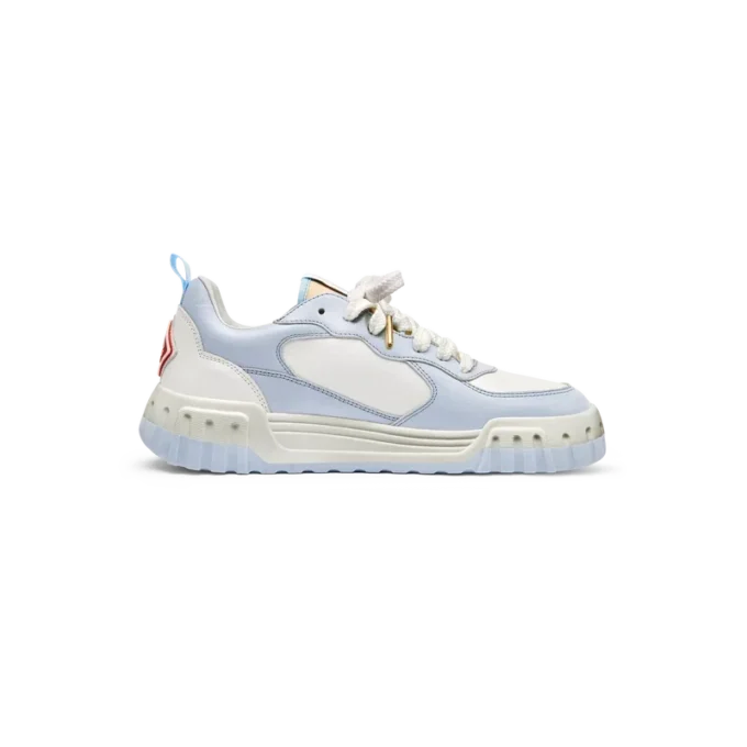 Mens Court White & Powder Blue Sneaker Mens Court White & Powder Blue Sneaker