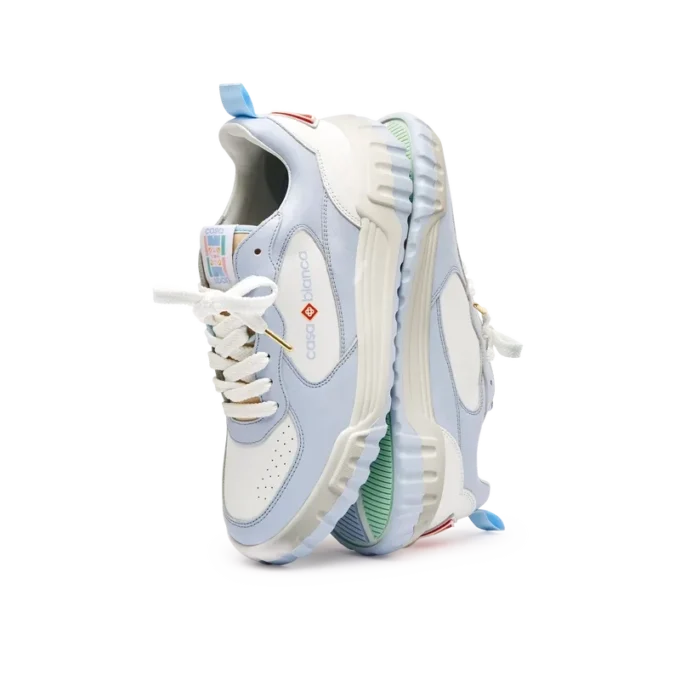 Mens Court White & Powder Blue Sneaker Mens Court White & Powder Blue Sneaker
