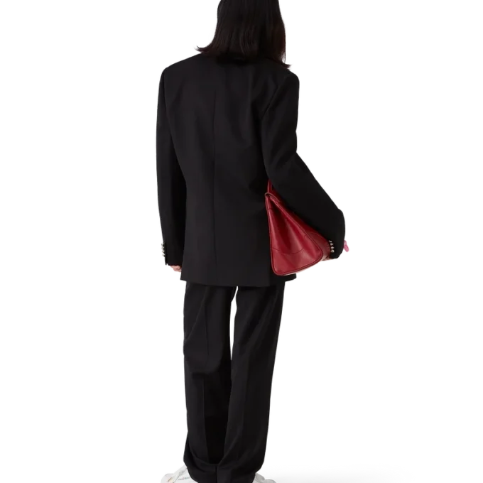 Wool Five Pleat Tailored Trousers Wool Five Pleat Tailored Trousers