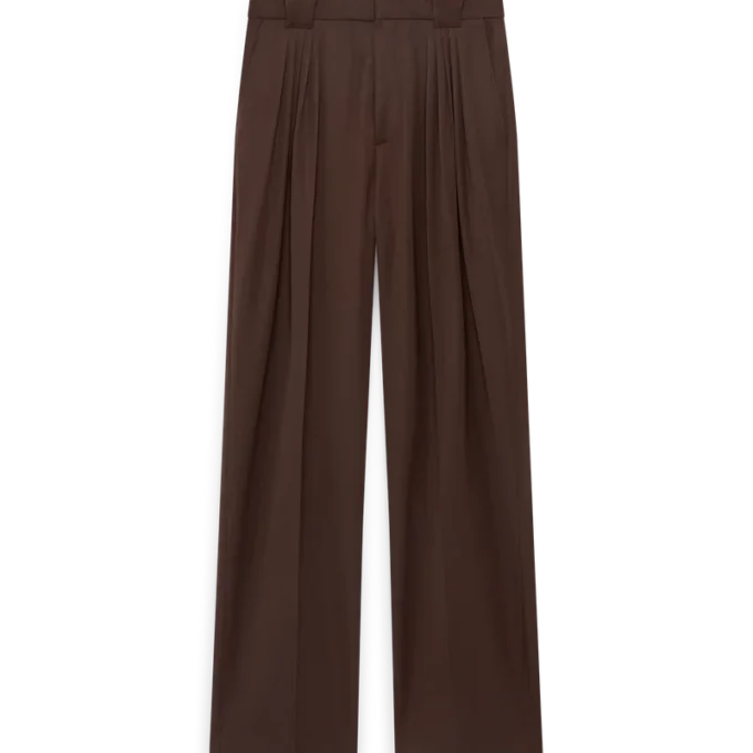 Wool Five Pleat Trousers Wool Five Pleat Trousers