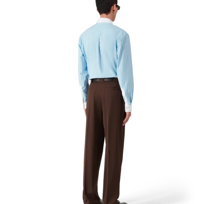 Wool Five Pleat Trousers Wool Five Pleat Trousers
