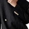 Wool Pinstripe Oversized Blazer Wool Pinstripe Oversized Blazer