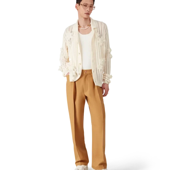 Wool Pleated Chinos Wool Pleated Chinos