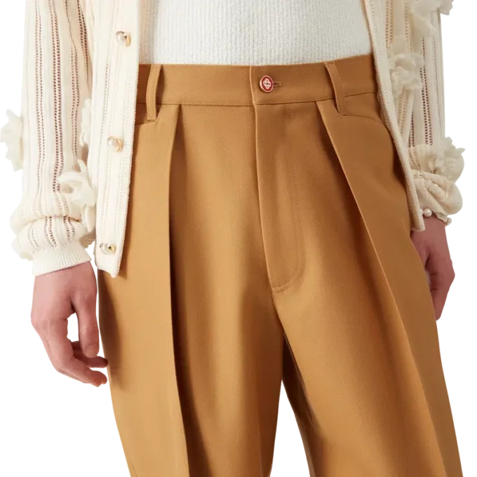 Wool Pleated Chinos Wool Pleated Chinos