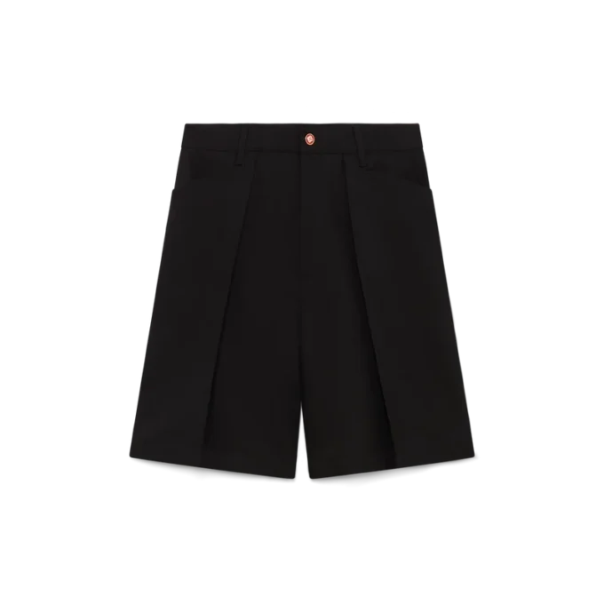 Wool Pleated Tailored Shorts Wool Pleated Tailored Shorts