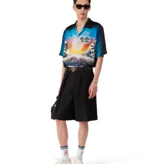 Wool Pleated Tailored Shorts