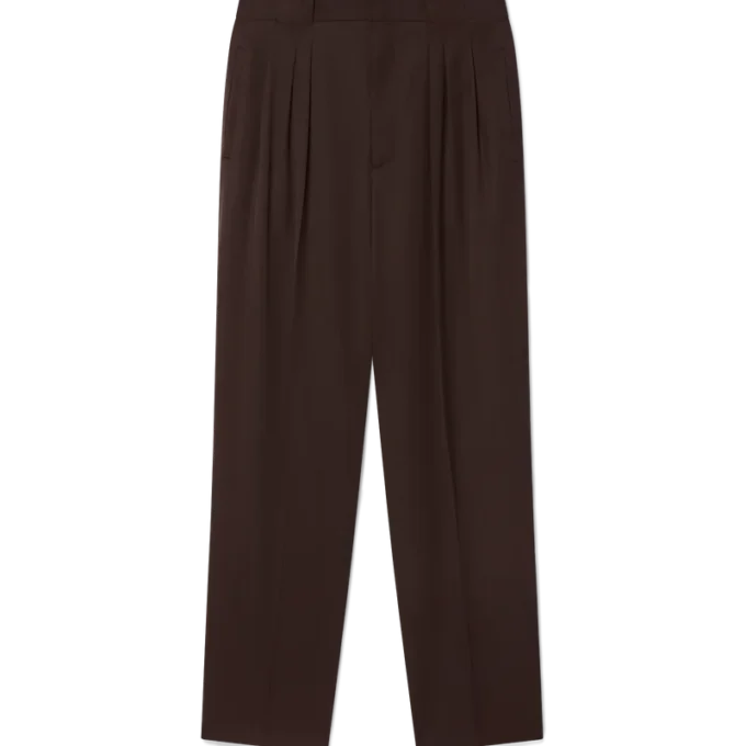 Wool Pleated Tailored Trousers Wool Pleated Tailored Trousers