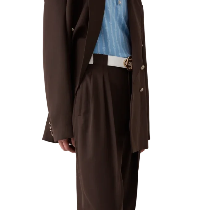 Wool Pleated Tailored Trousers Wool Pleated Tailored Trousers