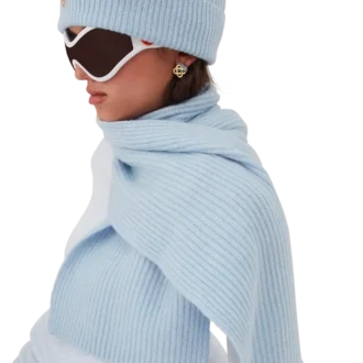 Wool Rib Ski Scarf