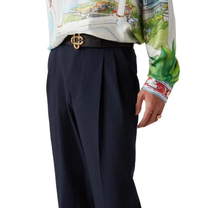 Wool Tailored Pleated Trousers Wool Tailored Pleated Trousers
