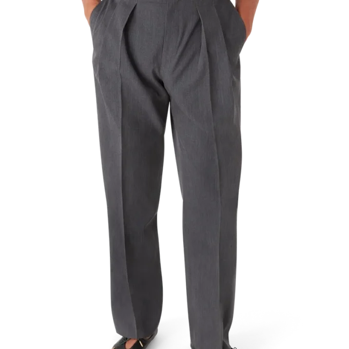 Wool Tailoring Belt Loop Trousers Wool Tailoring Belt Loop Trousers