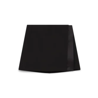 Wool Tailoring Wrap Skirt